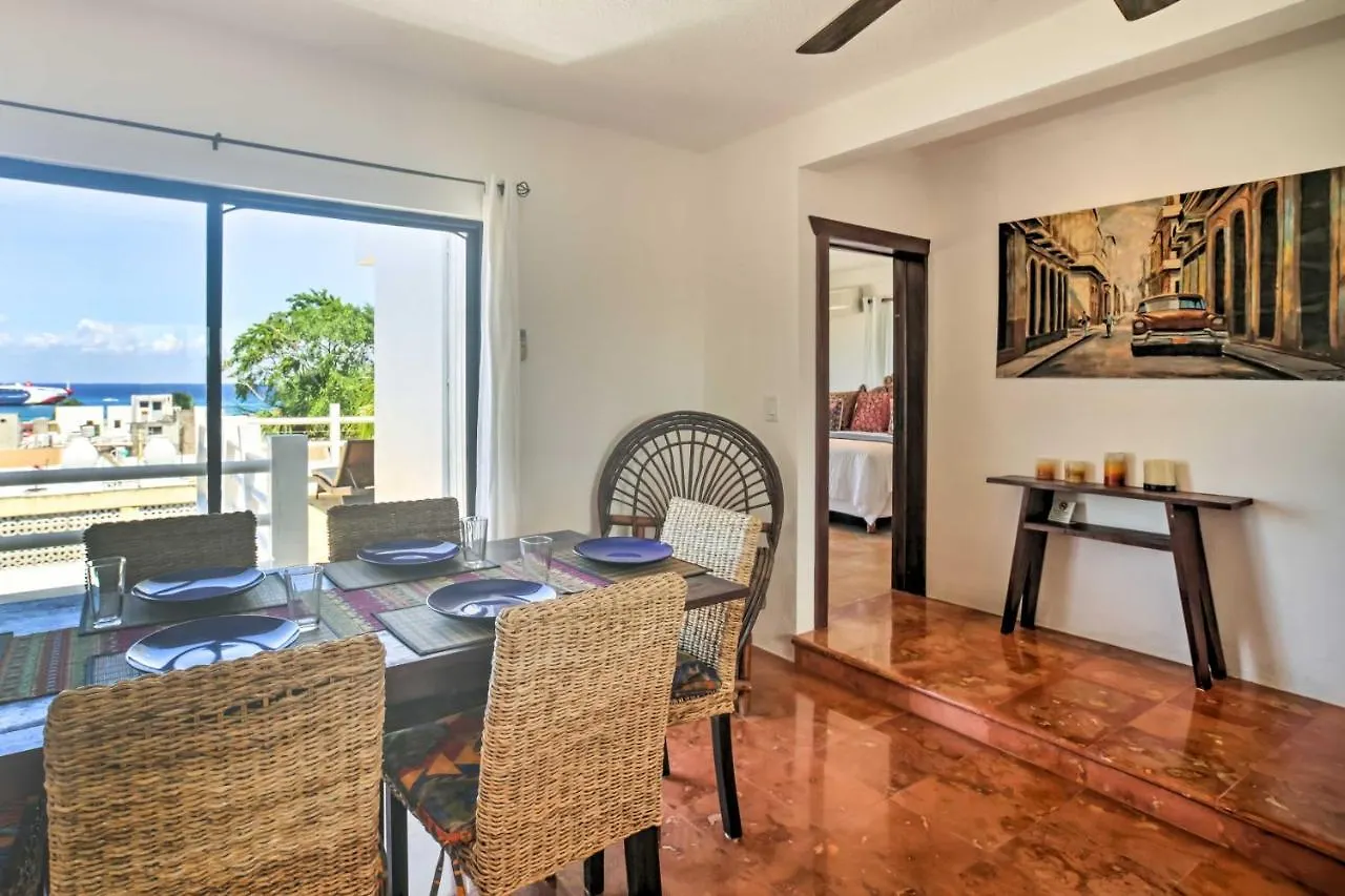 Gorgeous Penthouse Villa With Deck And Ocean Views! Cozumel